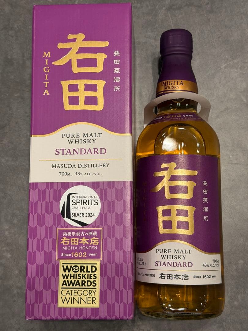 右田 PURE MALT WHISKY STANDARD 700ml 43%
