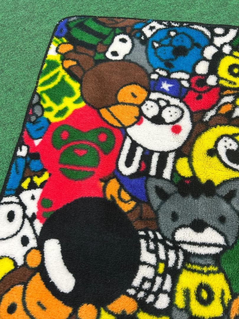 A BATHING APE マット バスマット 玄関マット ラグ オールサファリ