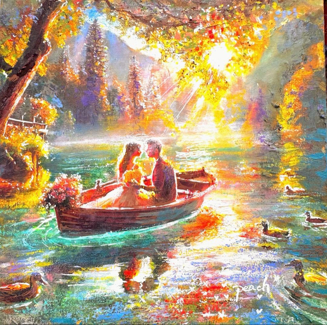 ○水面に委ねて… 絵画原画