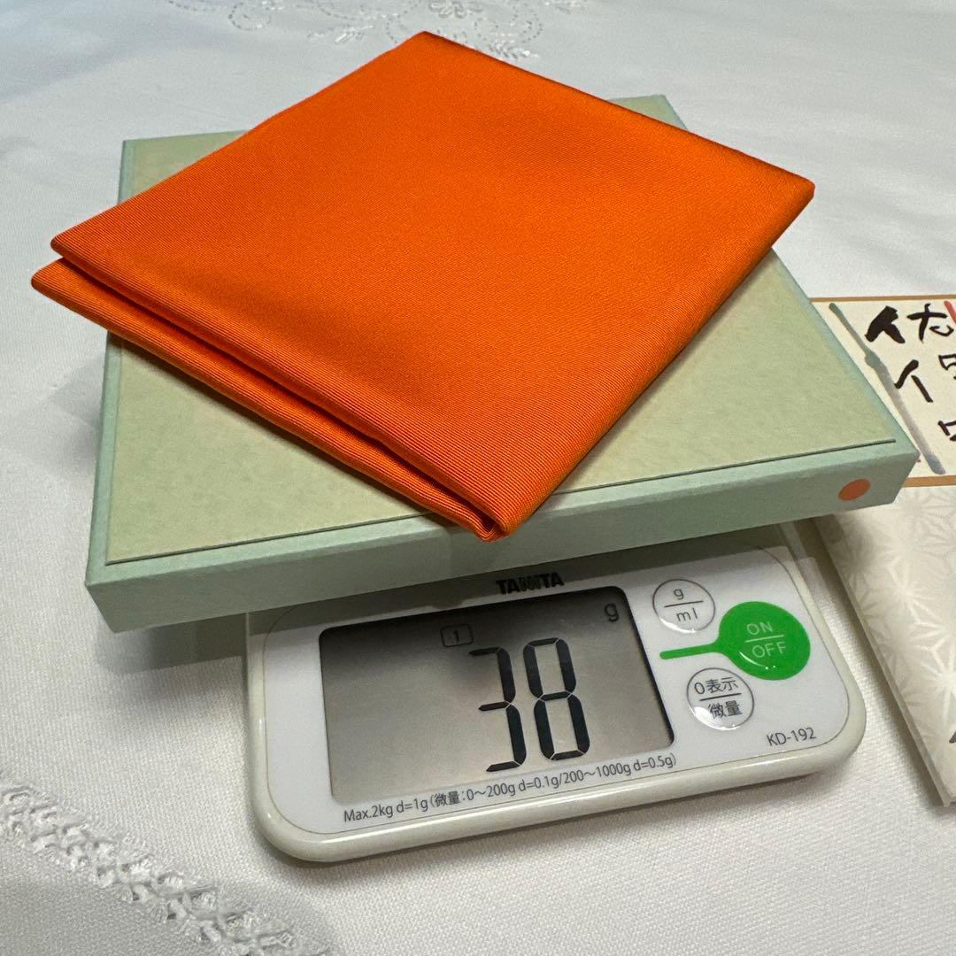 ★ 帛紗　正絹　朱　⑤