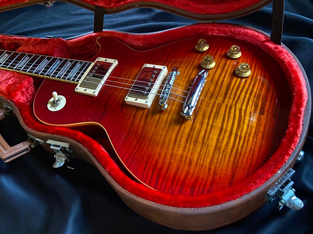 レスポールシェクタータイガーフレイムホンジュラスローズ指板1993年新品同様保管