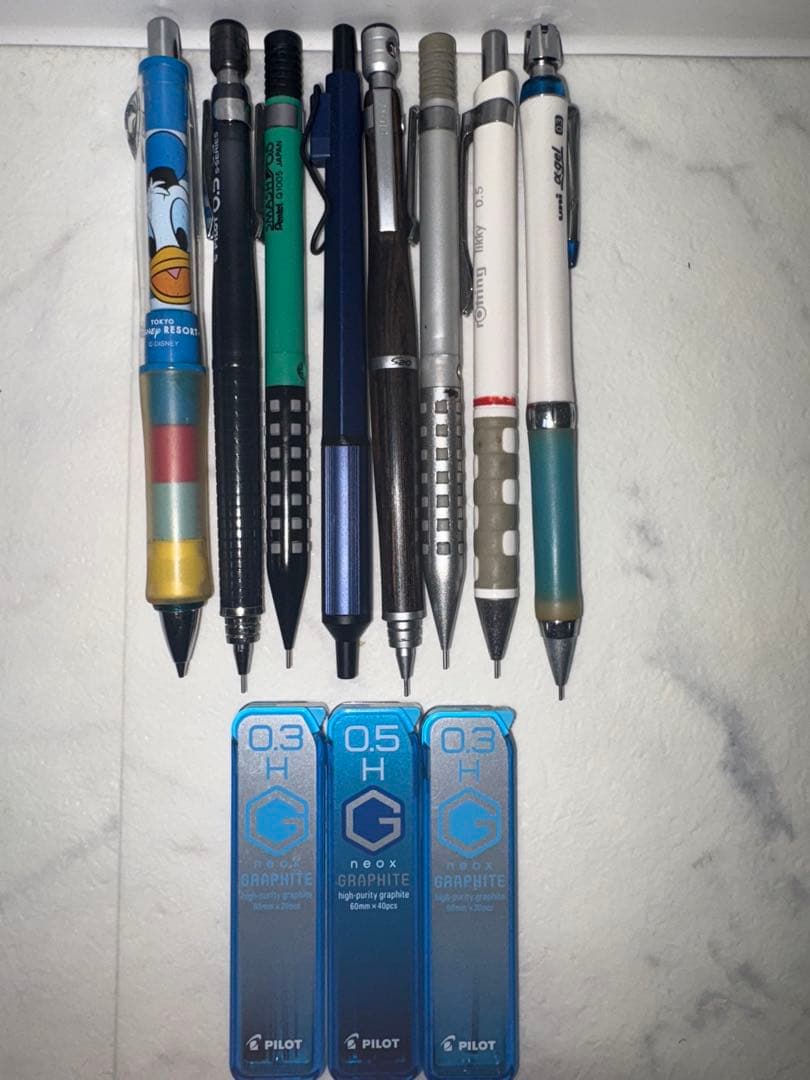 【大特価】高級シャーペン&ボールペン8本＋替芯3ケース