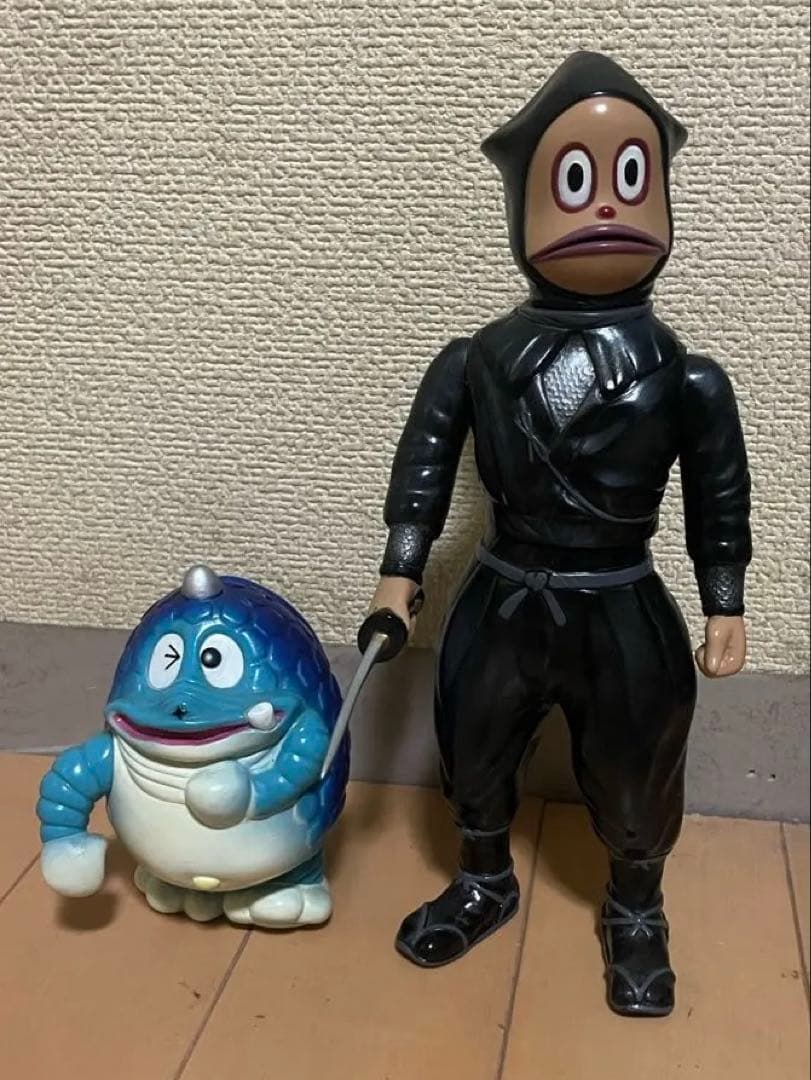 忍者ハットリくん　ジッポウ　実写　ソフビ　藤子不二雄　フィギュア　※空袋付き