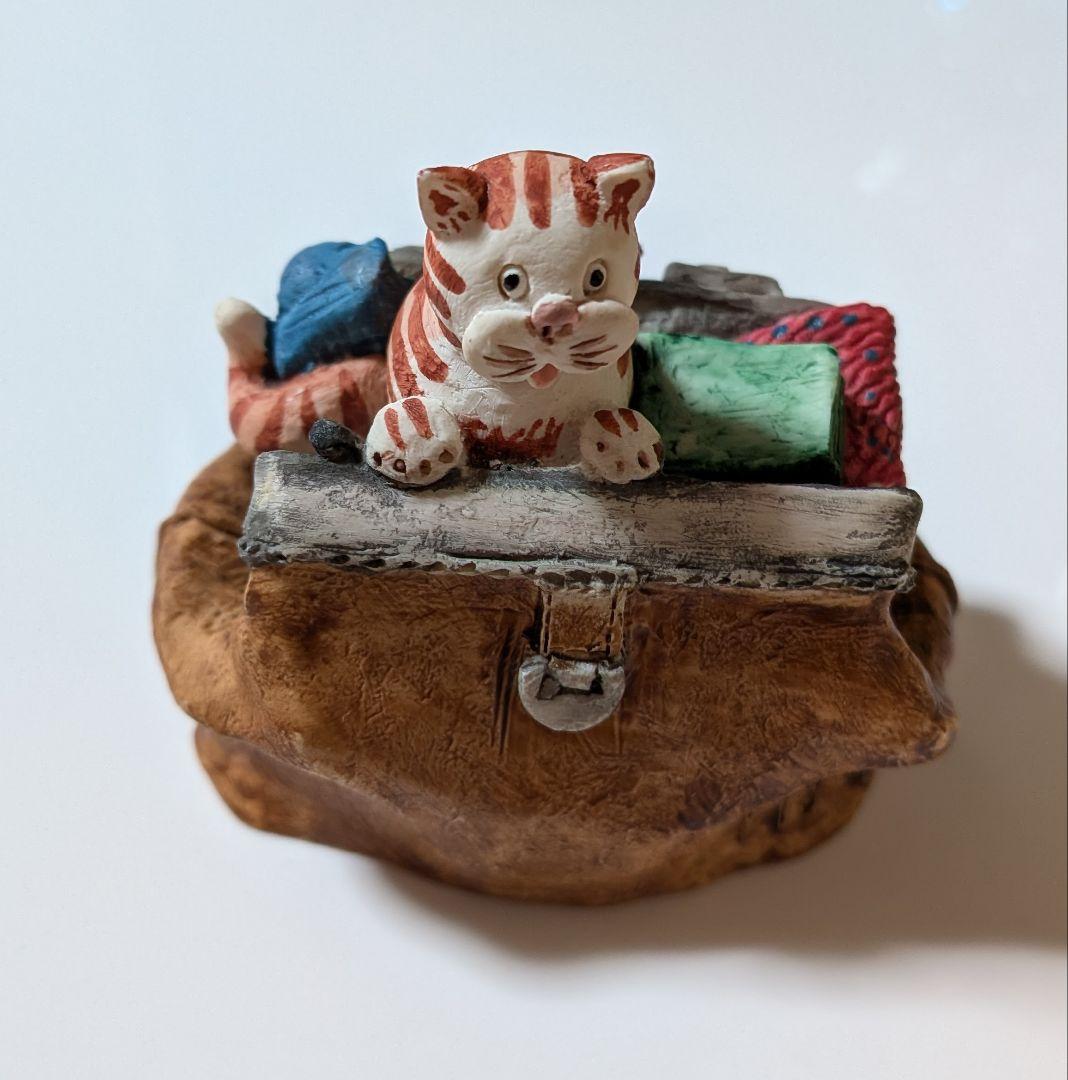 猫の置物 ピーターフェイガン スコットランド製 3点セット