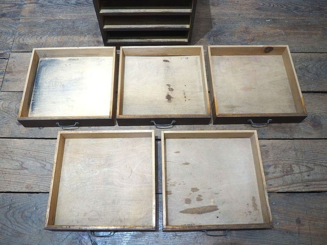 1290 ヴィンテージ　小引き出し　書類ケース　収納棚　古家具　古道具　レトロ