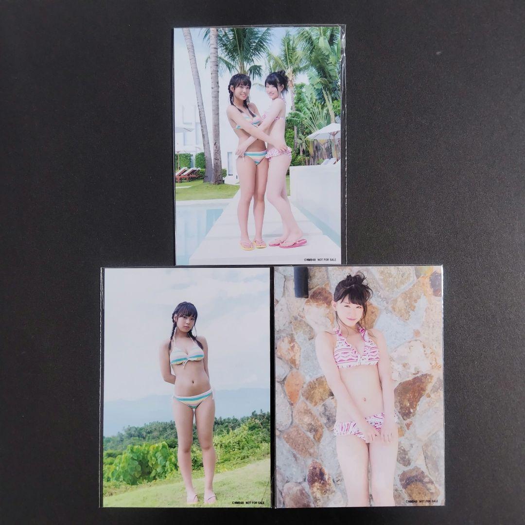 NMB48 上西怜 山田寿々 水着 生写真 セット