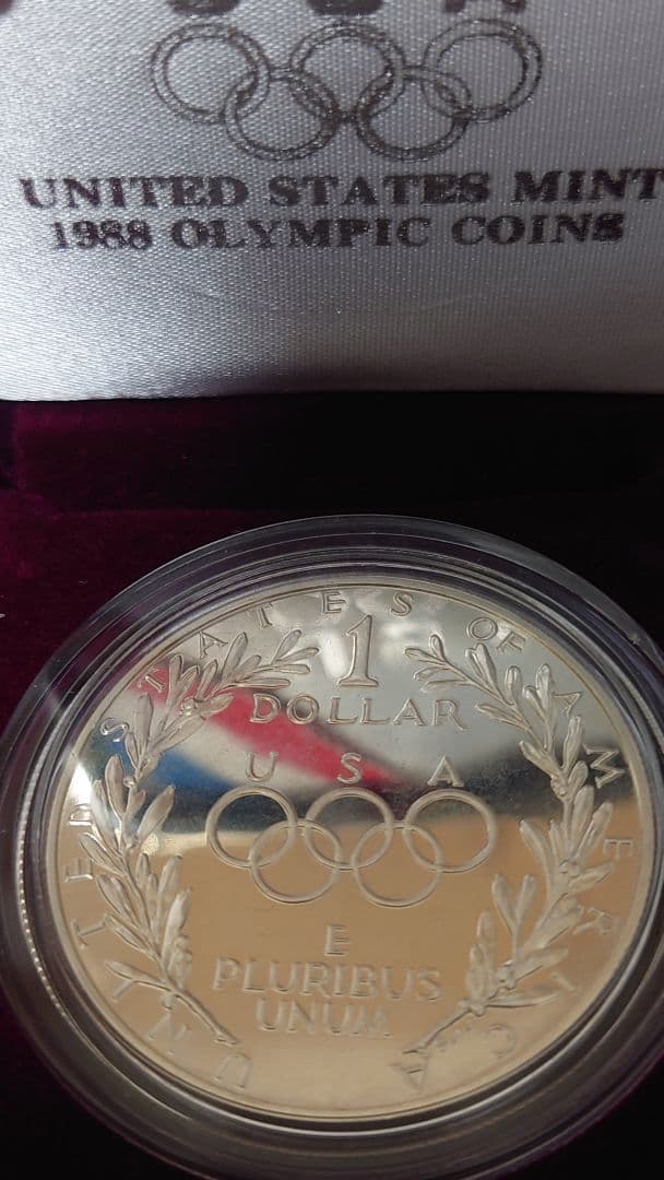 リ*ド様 1988年オリンピック記念銀貨 ケース付き