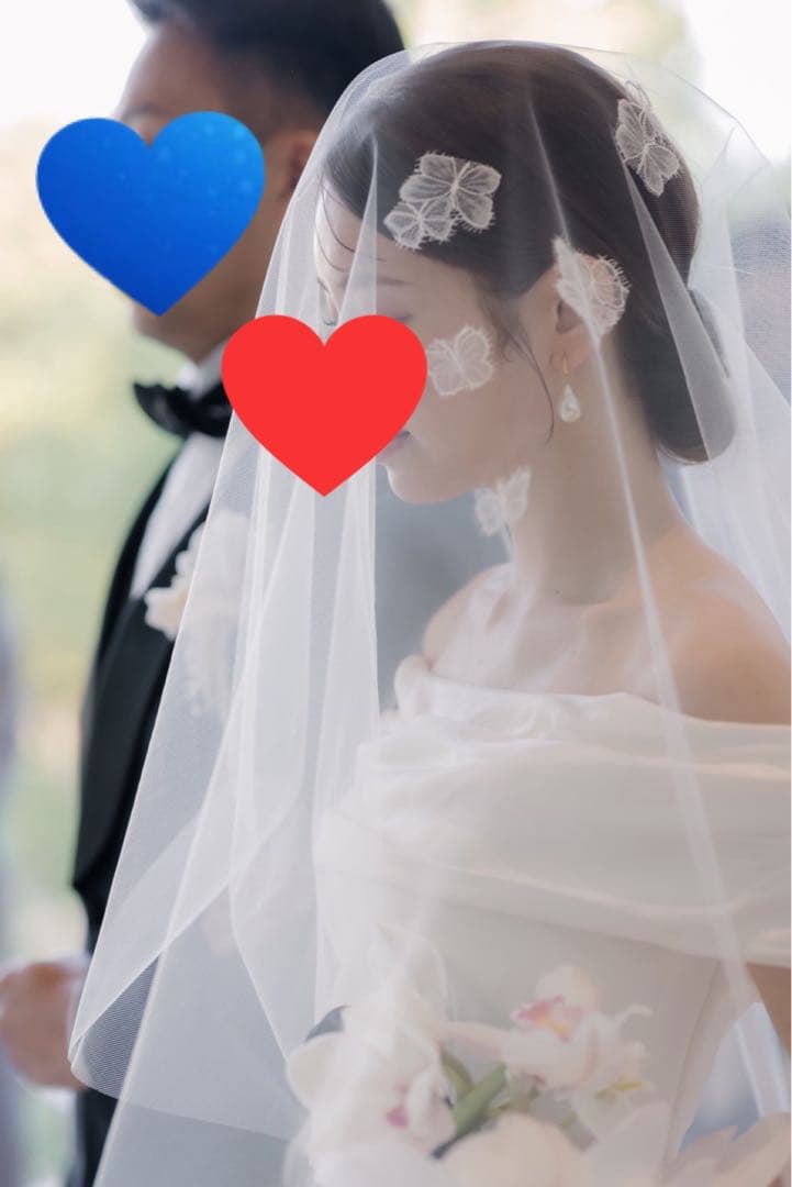 ウエディング　ベール　ロングベール　トリート　TREAT MAISON 刺繍