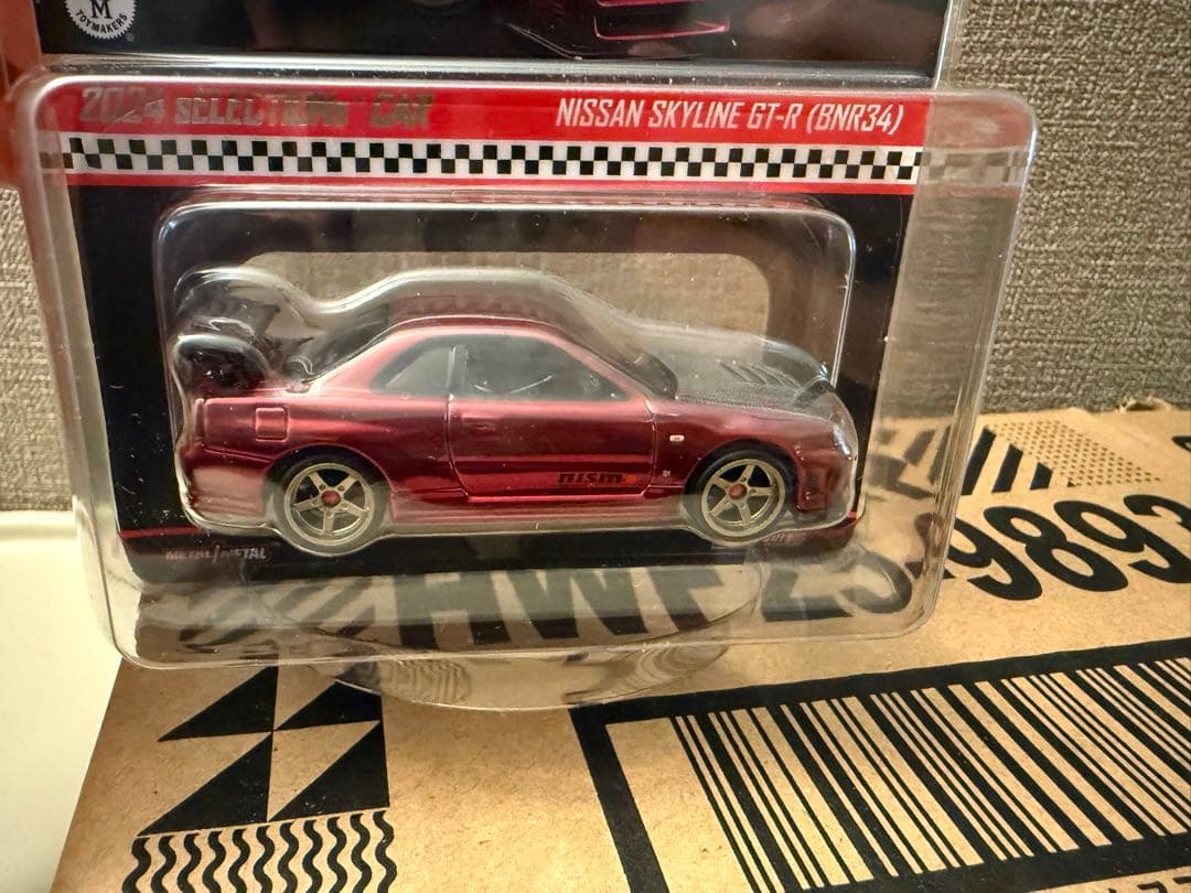 ホットウィール RLC 日産スカイライン GT-R BNR34 レッド