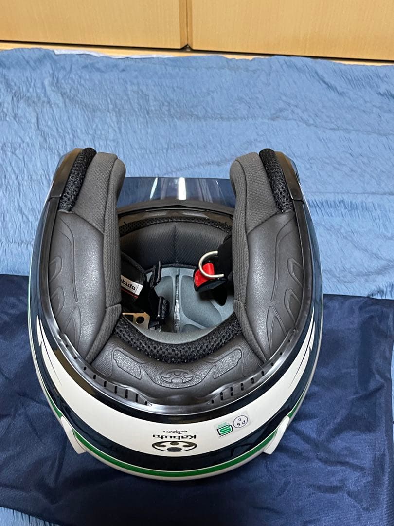 【美品】Kabuto ジェットヘルメット屋外 未使用 クリアシールド付き