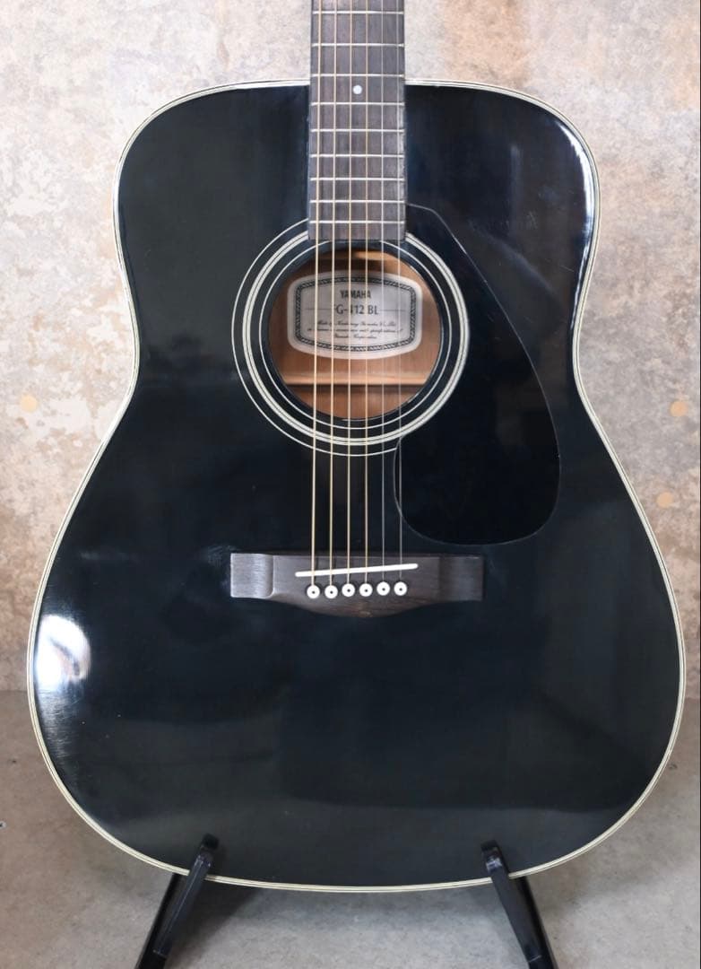 【整備・清掃・弦交換済】YAMAHA FG-412 BL アコギ ブラック 黒