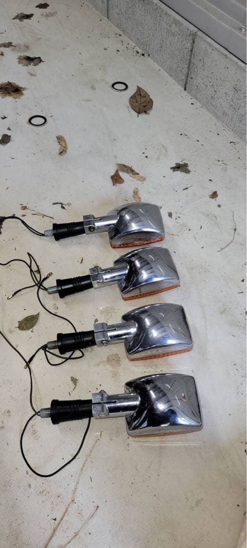 ヤマハ XJ550 XJ400純正メッキ ウインカー 4本セット