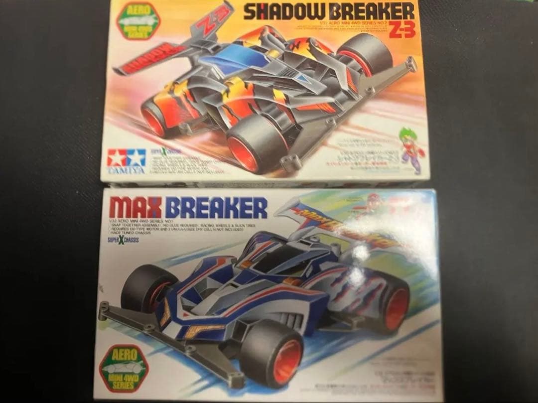 未組立 タミヤ エアロミニ四駆 マックスブレイカー & シャドウブレイカー