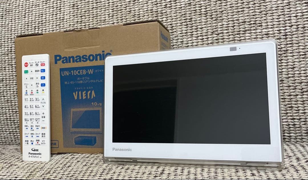 Panasonic ポータブルテレビ UN-10CE8-W 10インチ