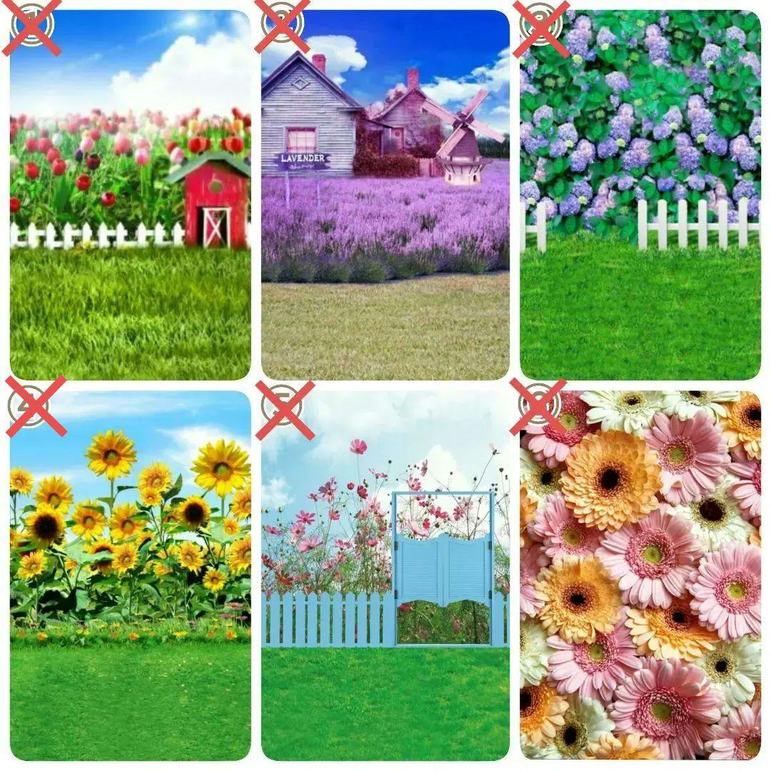 背景布　【　フラワーMIX C　】　サンプル　ニューボーンフォトなどに♪