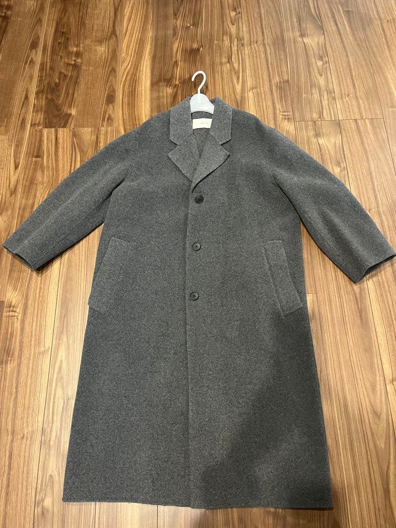 【todayful】Wool Over Coat 36 チャコールグレー