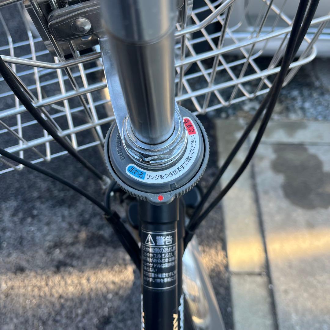 【引き取り限定】Panasonic 自転車 ビビ バディ 26インチ 前カゴ付