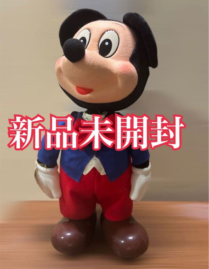 【デッドストック】昭和レトロSANKYO 首振りミッキーマウス オルゴール