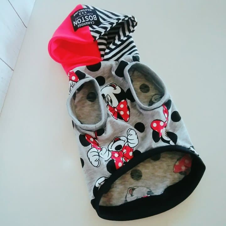 犬服　ハンドメイド　ミニーちゃん　パーカー