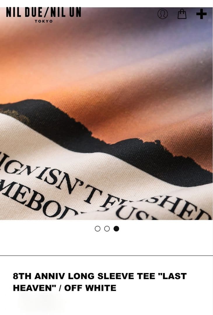 ミュージシャン NIL DUE/NIL UN TOKYO LONG SLEEVE TEE OW
