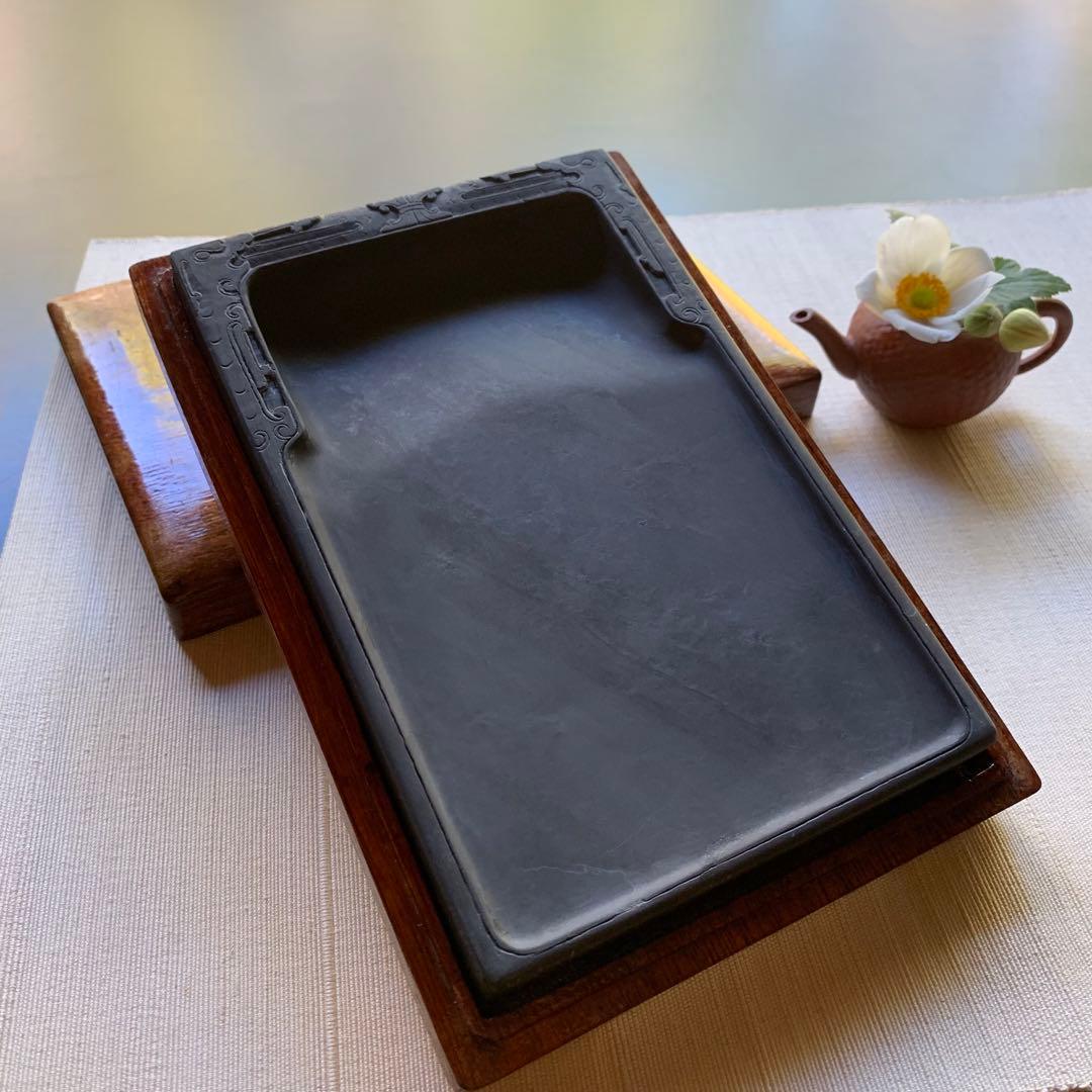 使い勝手良し☆実用長方端渓硯(*´꒳`*)