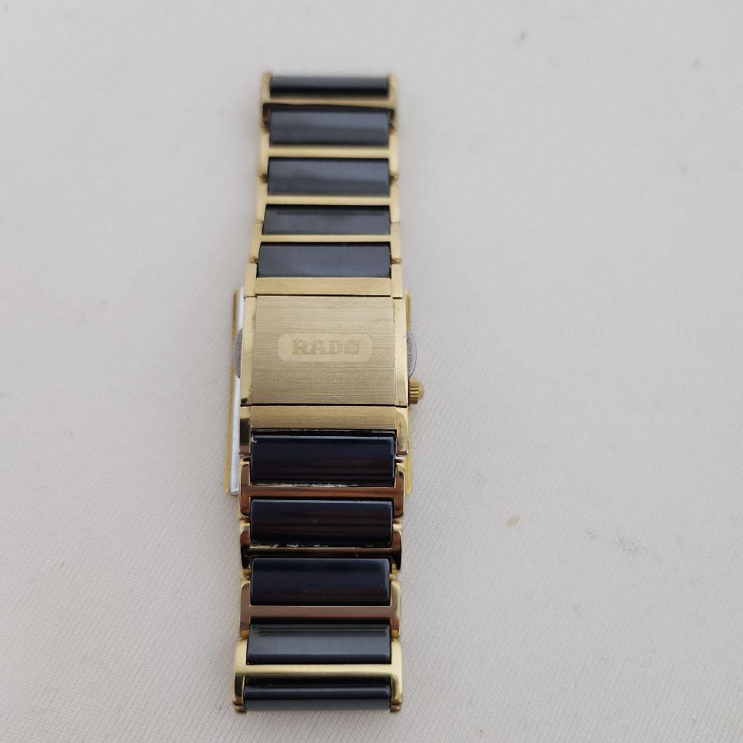 RADO アナログ腕時計 ブラック/ゴールド
