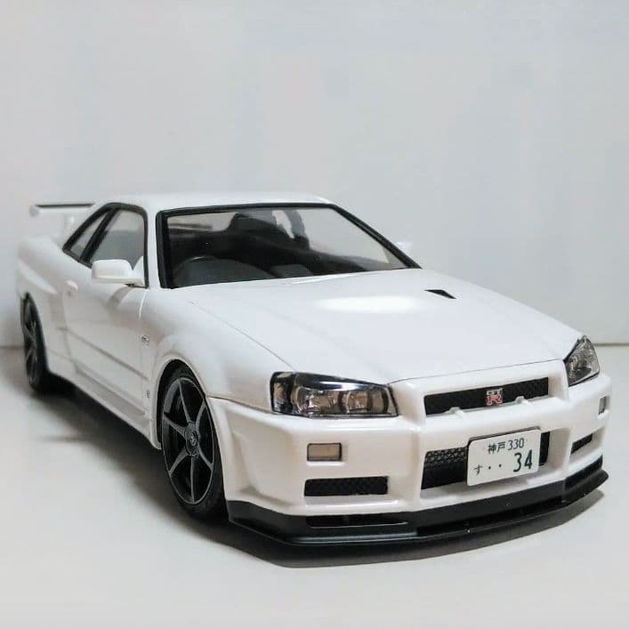 1/24　R34 スカイライン GTR VスペックII　プラモデル完成品