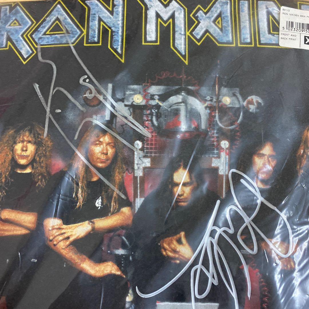 【デイブ&ヤニック サイン入り】アイアンメイデン Tシャツ サイン入り