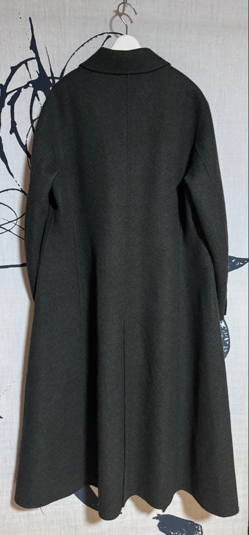 ebure エブール 新品タグ付 ファインウールリバーコート