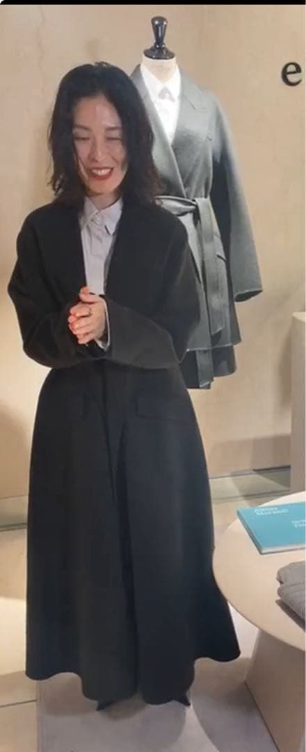 ebure エブール 新品タグ付 ファインウールリバーコート