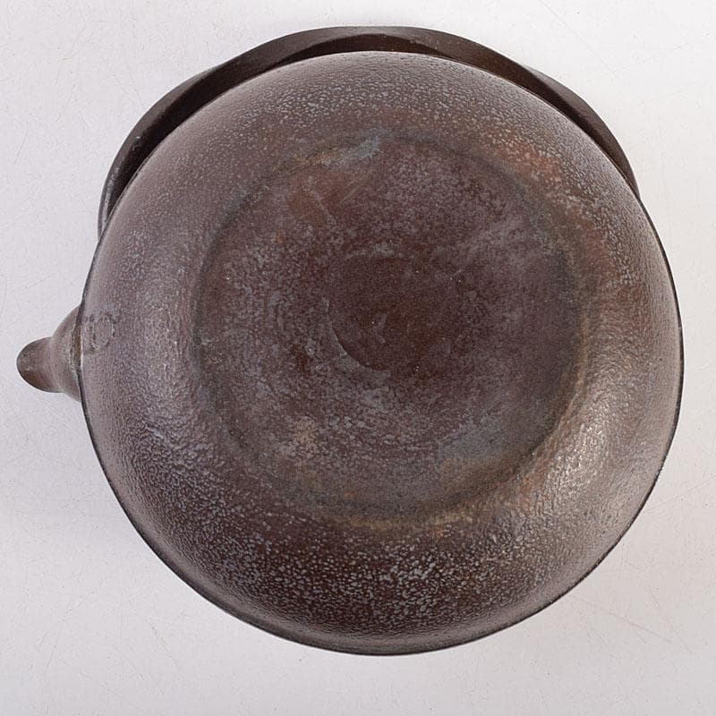 煎茶道具　南部鉄器　松葉文　鉄瓶　鉄釜　V　8339