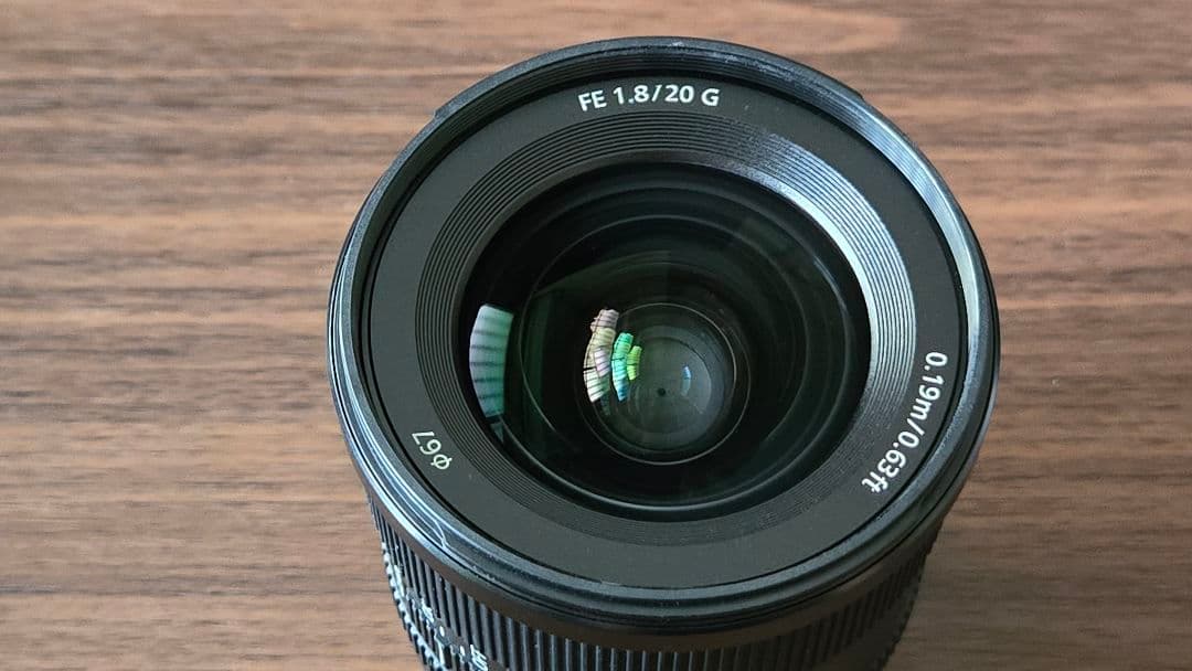 SONY FE 20mm F1.8 G レンズ+67-82ステップアップリング