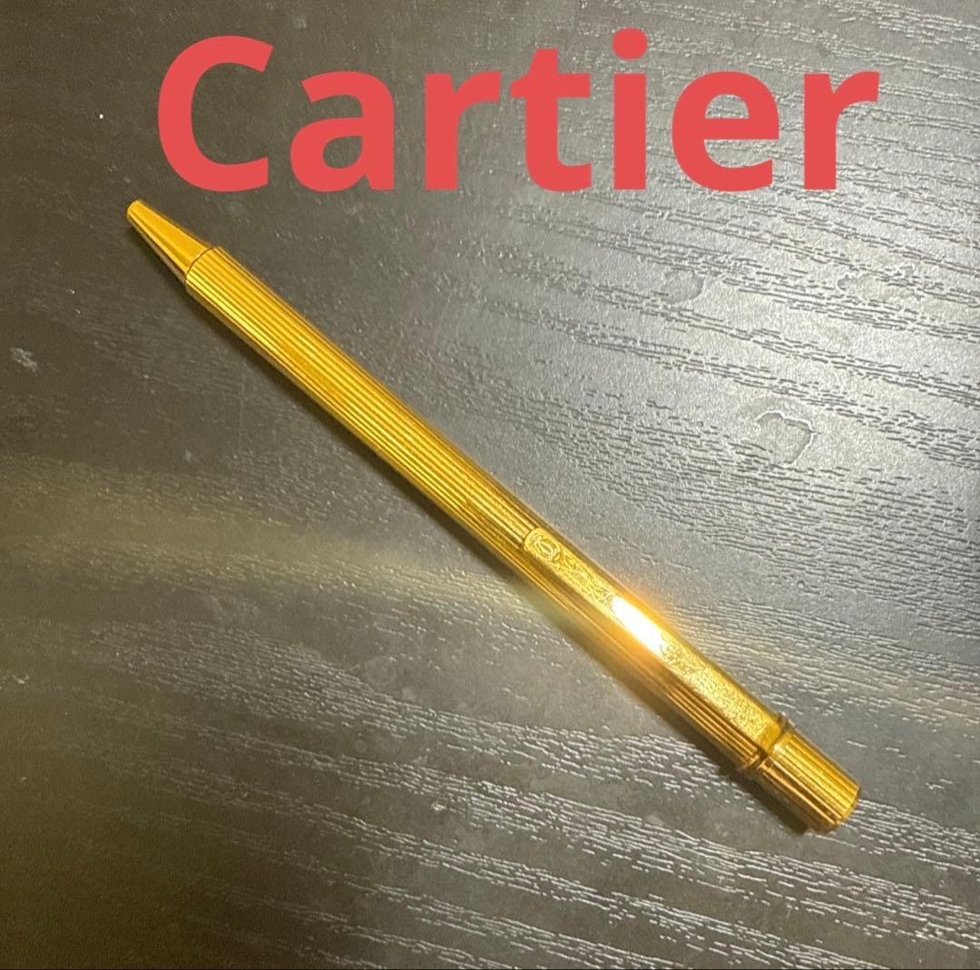 Cartier カルティエ　ツイスト式ボールペン　ゴールドカラー　筆記確認済み