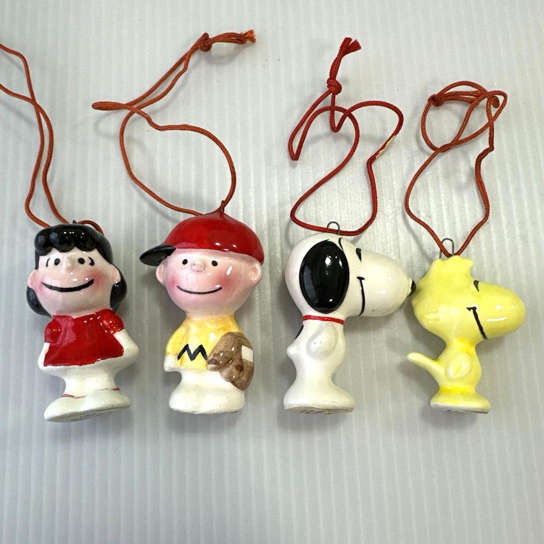 snoopy スヌーピー peanuts ヴィンテージ　オーナメント 4体セット