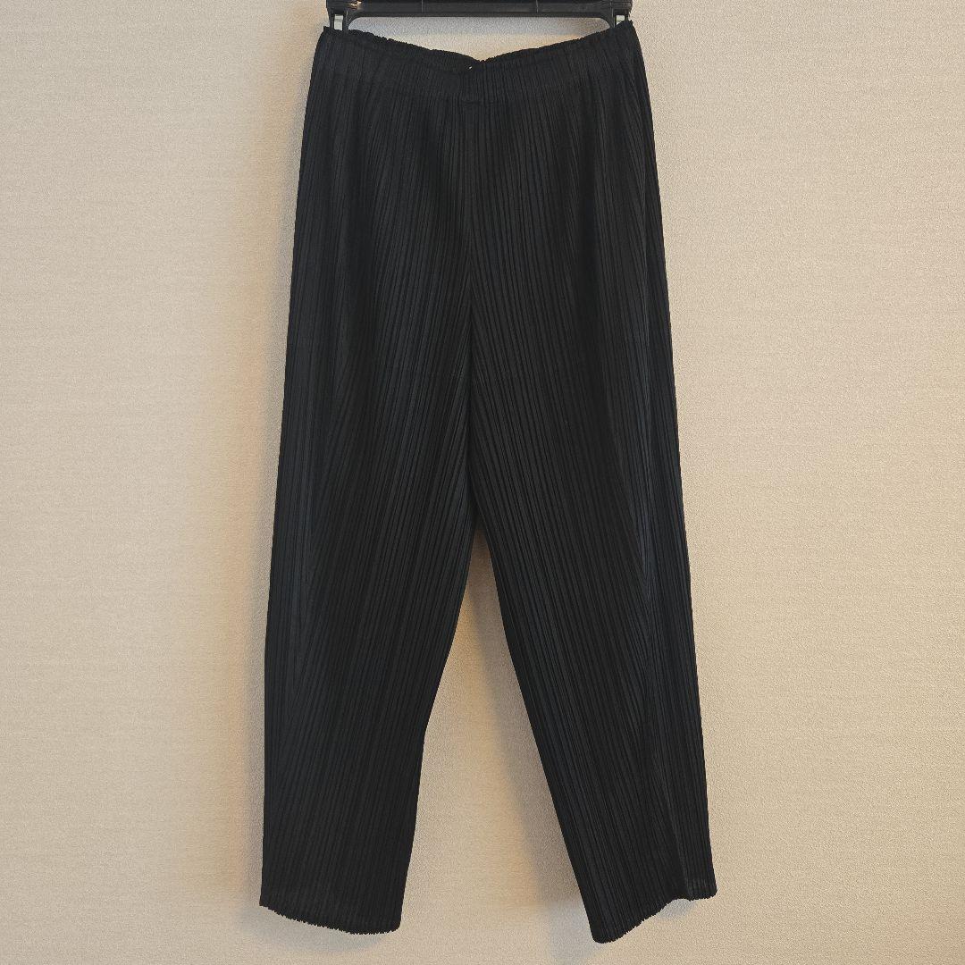 ISSEY MIYAKE/PLEATS PLEASE ブラック サルエルパンツ