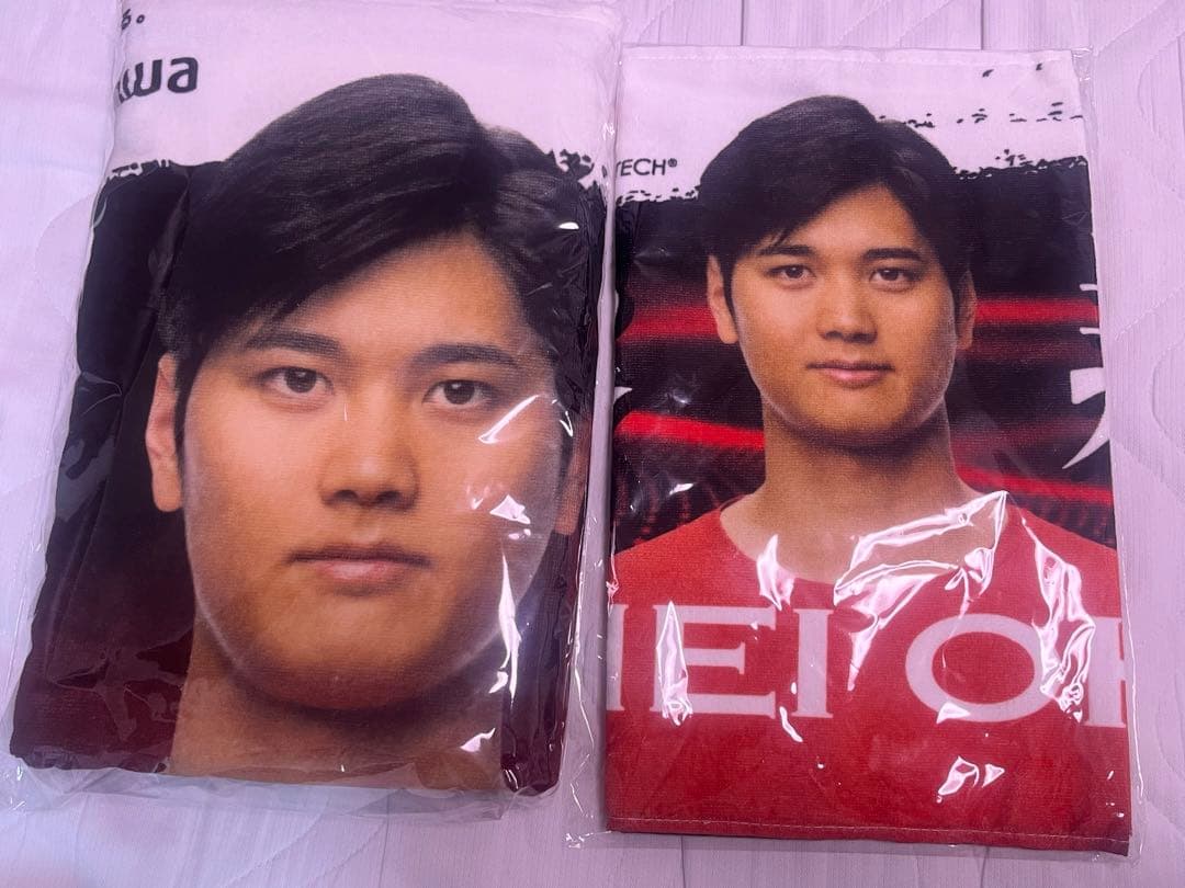 大谷翔平　プリントタオル　等身大タオル　フェイスタオル　西川