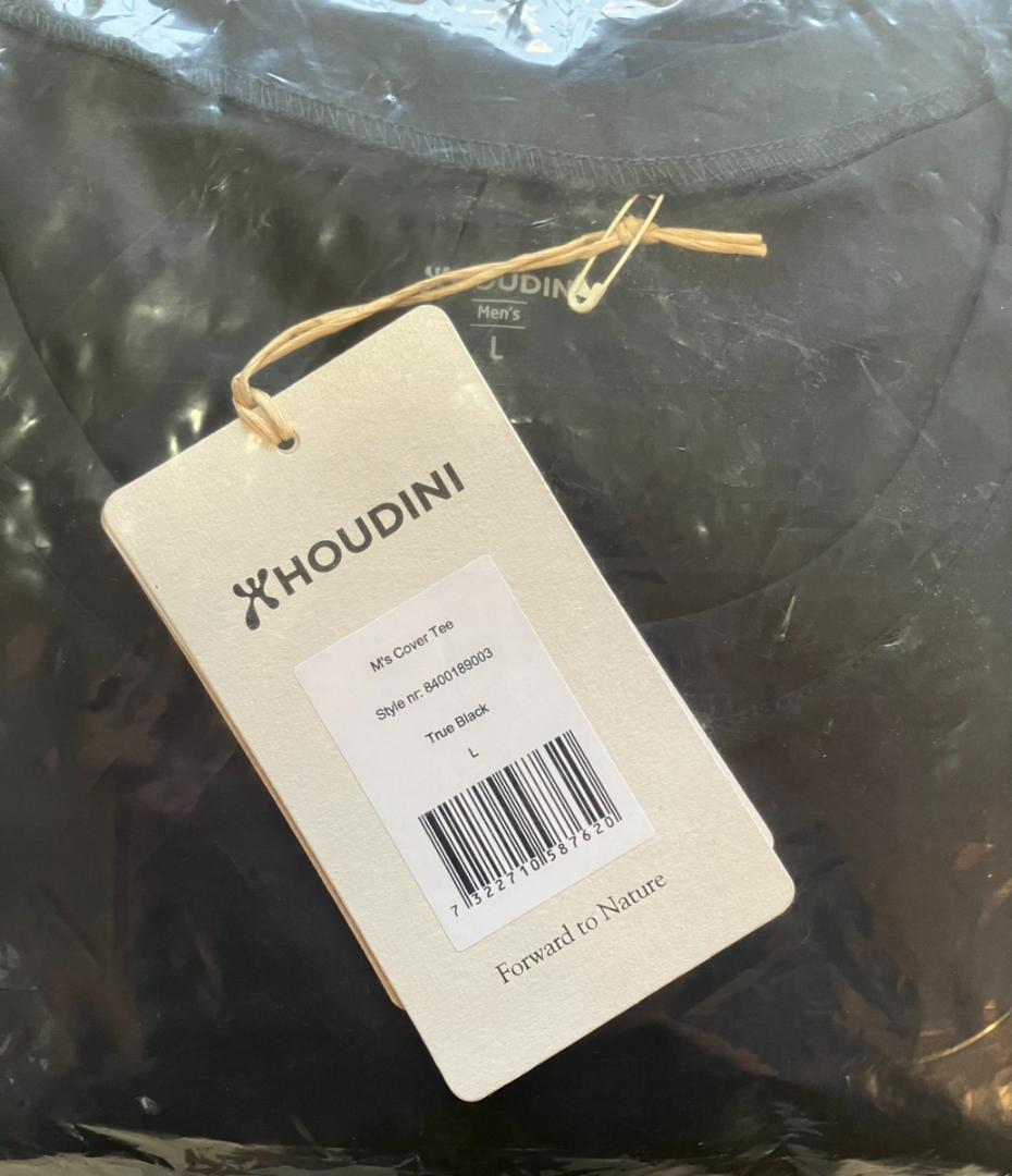 【新品】HOUDINI Cover Tee Lサイズ ブラック