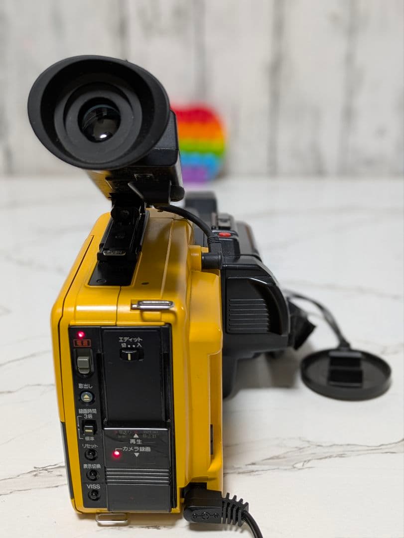 【希少動作品】National　NV-MC15　VHS-C対応　イエロー