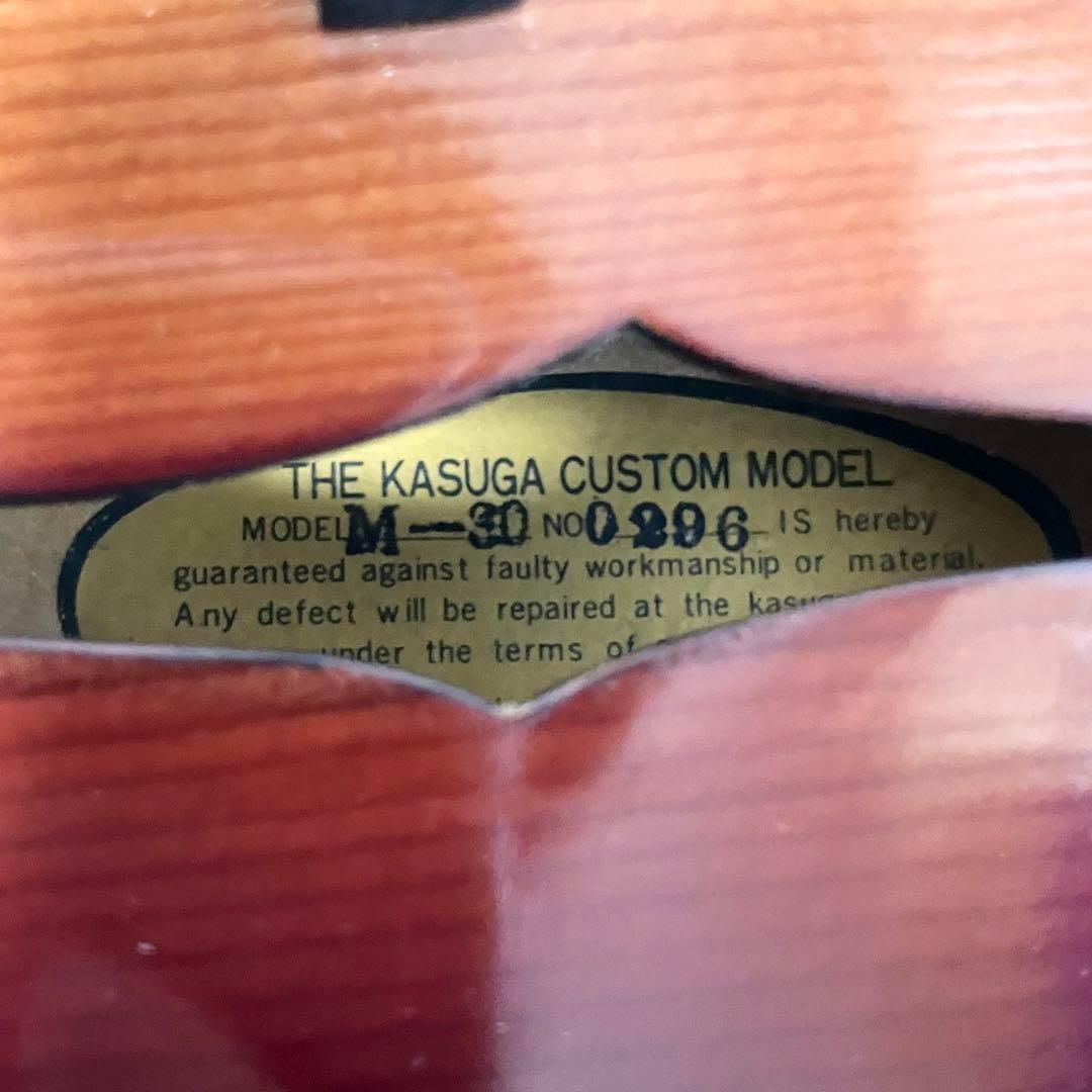 フラット マンドリン M-30 ケース付 8弦 ヴィンテージ 春日楽器