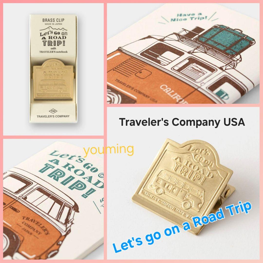 トラベラーズノート USA 限定 ブラスクリップ ロードトリップ リフィル