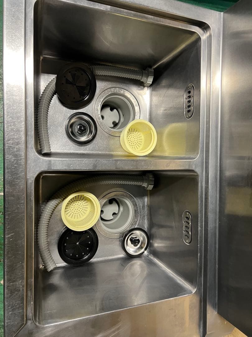 マルゼン 右側ソルイド2槽シンク1050x670x810(+150)