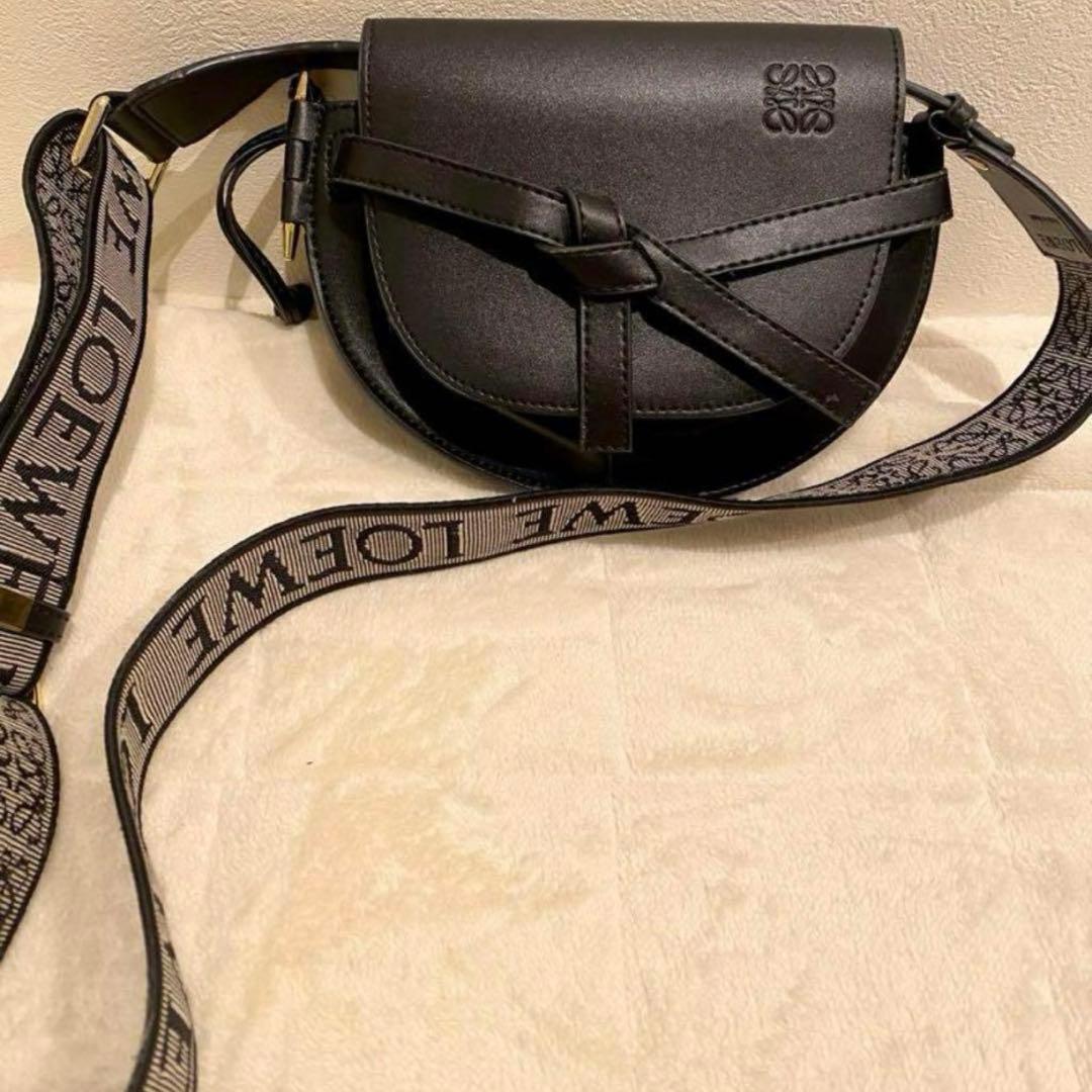 ロエベ　ゲート　黒 ショルダー　バッグ