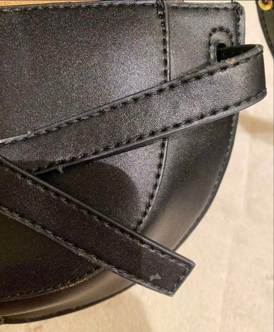 ロエベ　ゲート　黒 ショルダー　バッグ