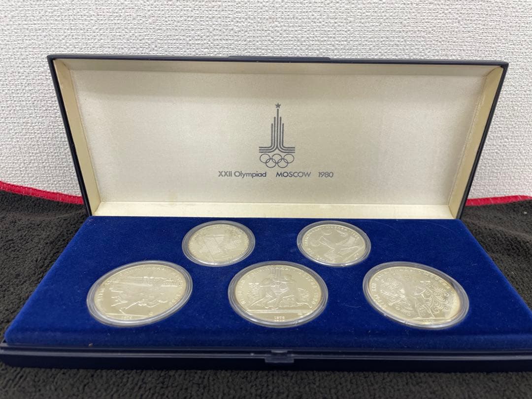 モスクワオリンピック 1980年 プルーフ セット 5枚 記念銀貨