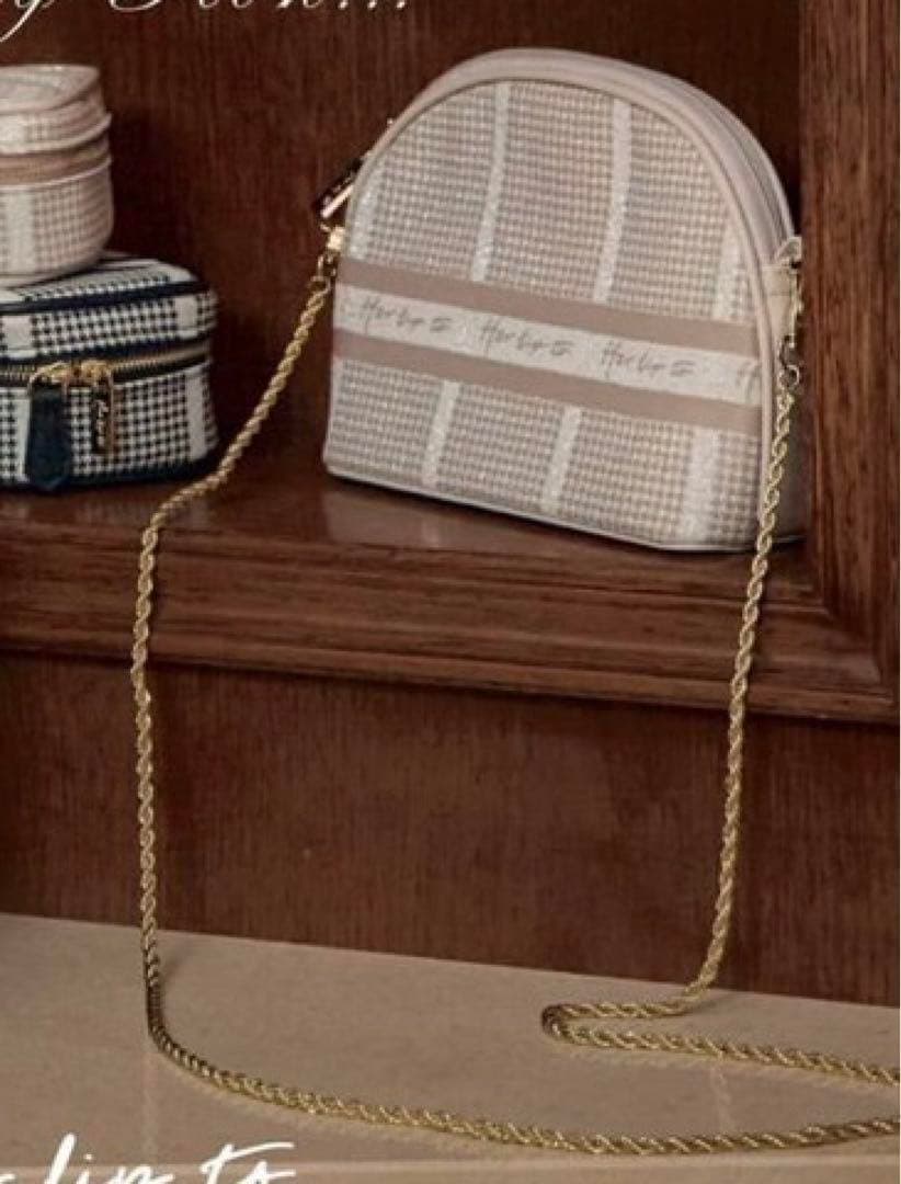 Jacquard Chain Pochette Herlipto バッグ