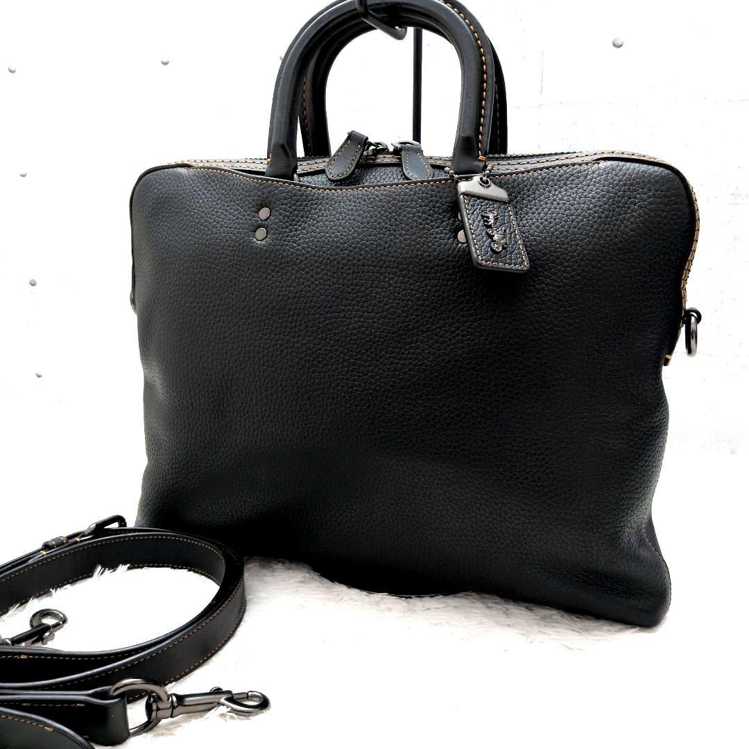 【極美品 レア】コーチ　ローグ　スリム　ブリーフケース　2WAY　ビジネスバッグ