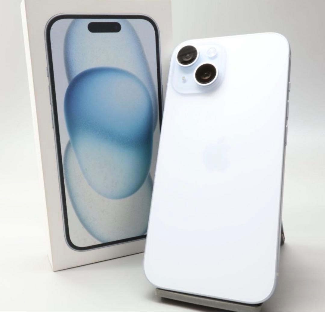 Apple iPhone15 128GB Blue バッテリ96% SIMフリー