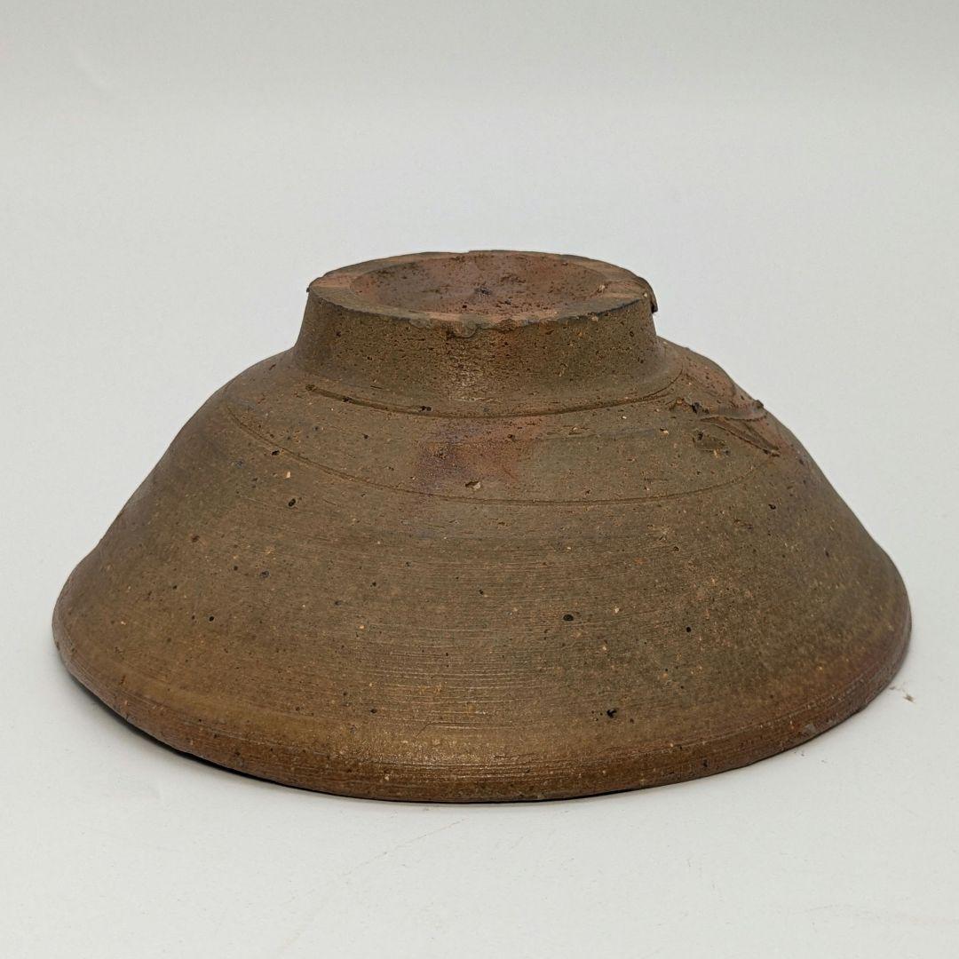 岡山県重要無形文化財 森陶岳 備前焼 金彩緋襷茶盌 合箱 抹茶碗 茶道具 茶器