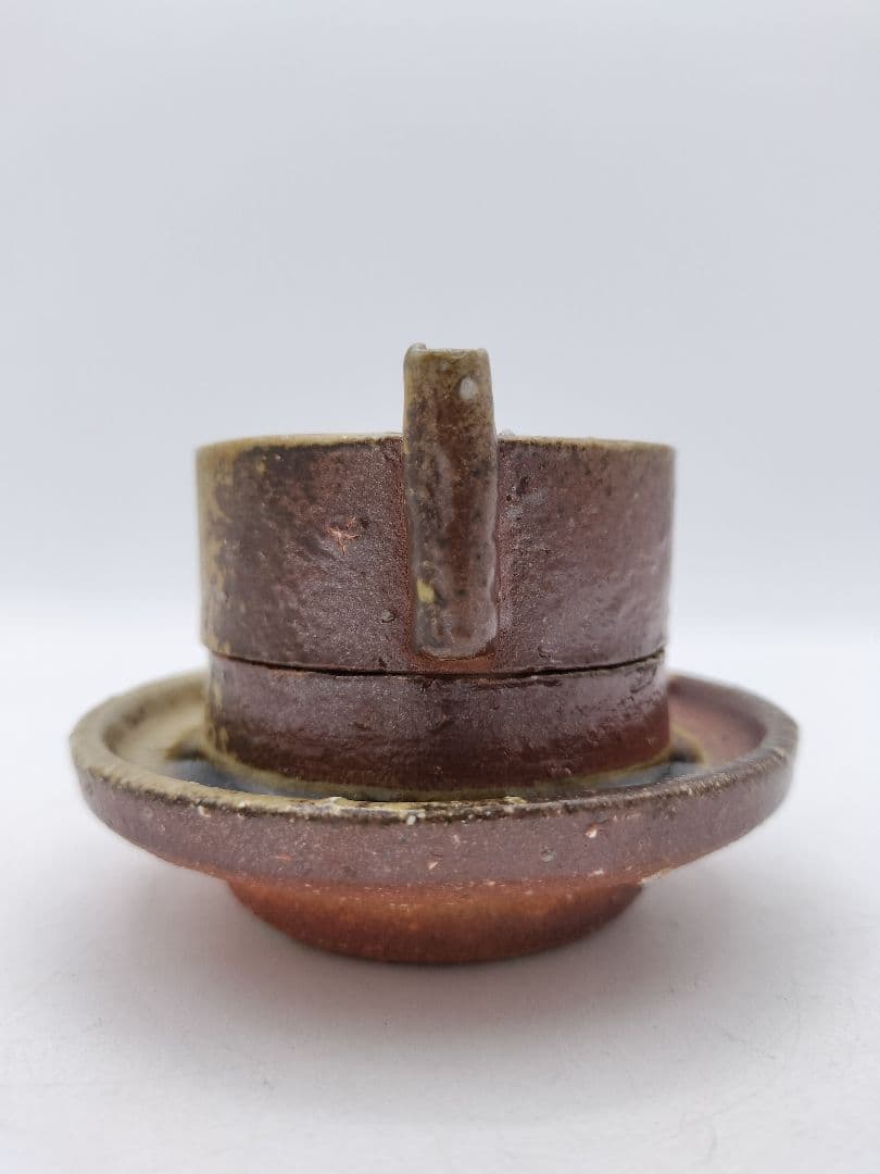 c638 香合 信楽 碾臼 高橋楽斎 木箱 茶道具 古物