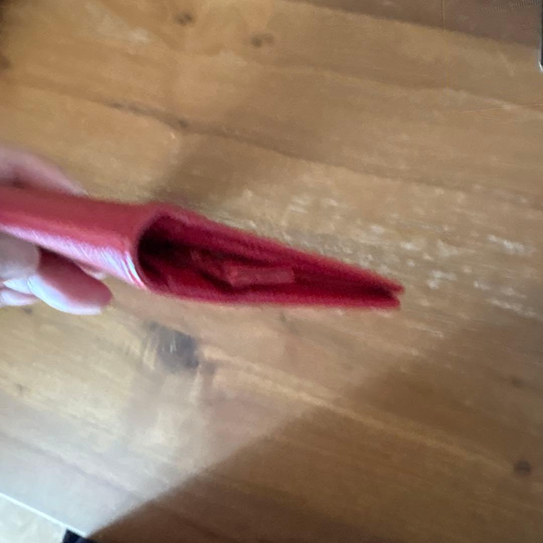 CHANEL レッド 二つ折り財布